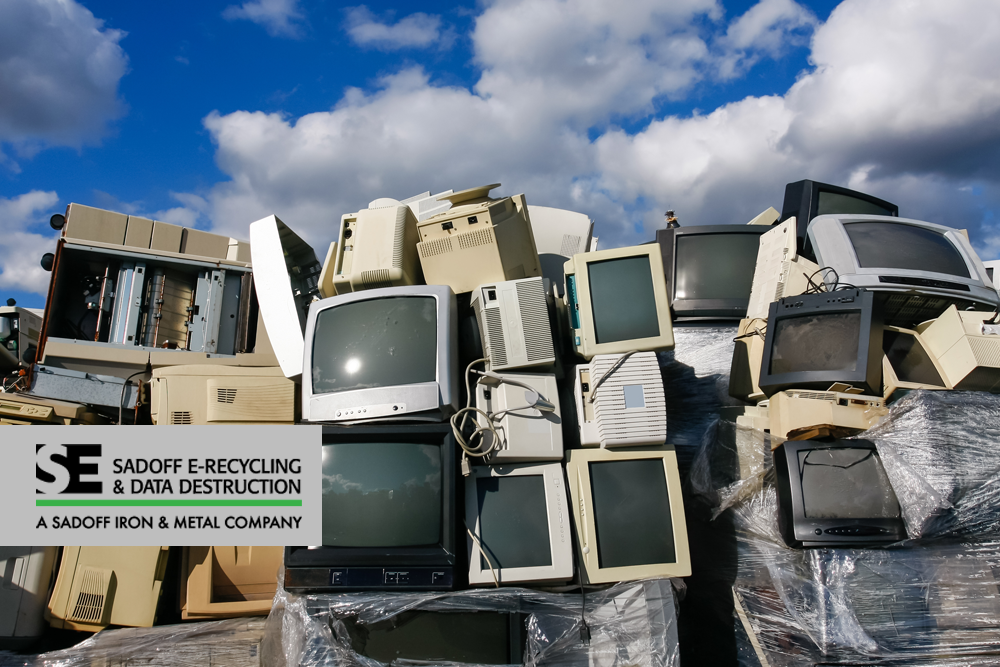 collection of e-recycling electronics