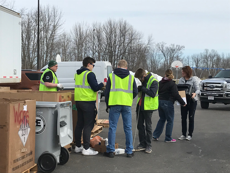 omro wisconsin e-recycling drive collection