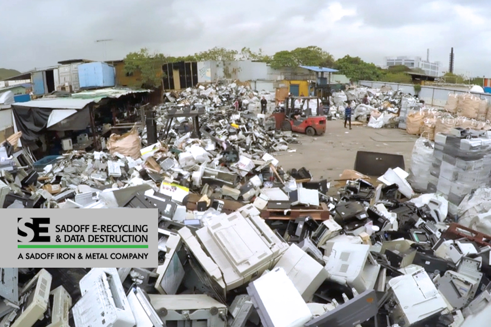 e-recycling scrap yard