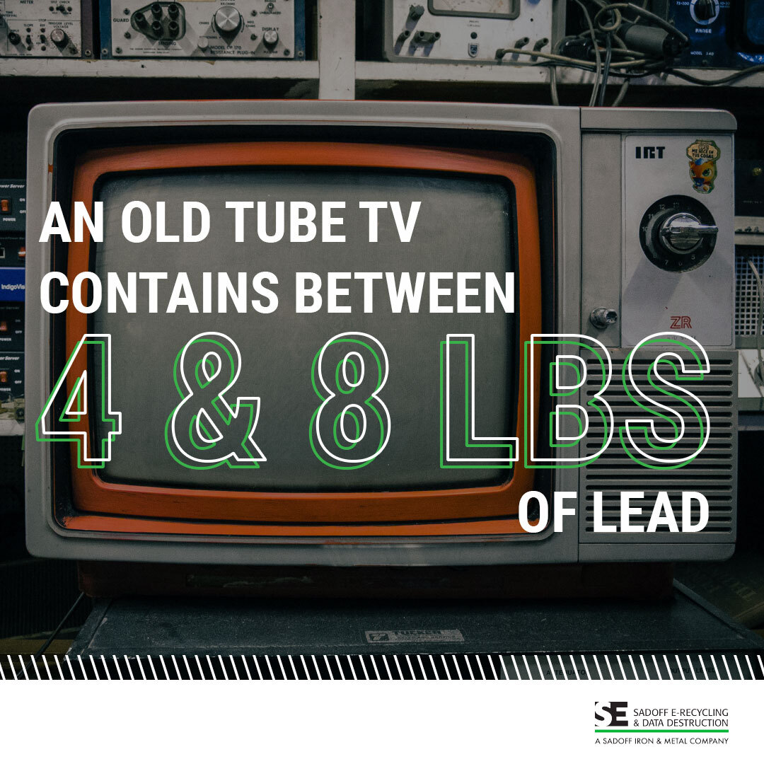 Tube TV with lead in it