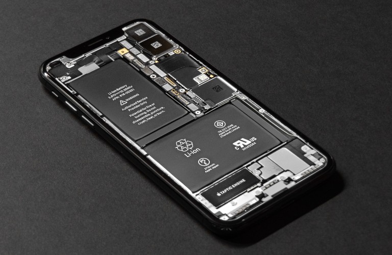 Lithium-ion battery in a phone