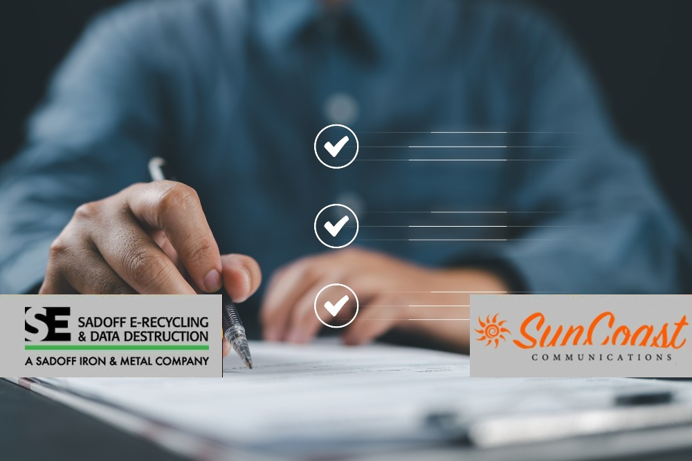 IT checklist with SunCoast and Sadoff logos