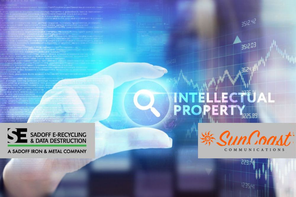 Stylized intelectual property on a screen with Sadoff and SunCoast logos