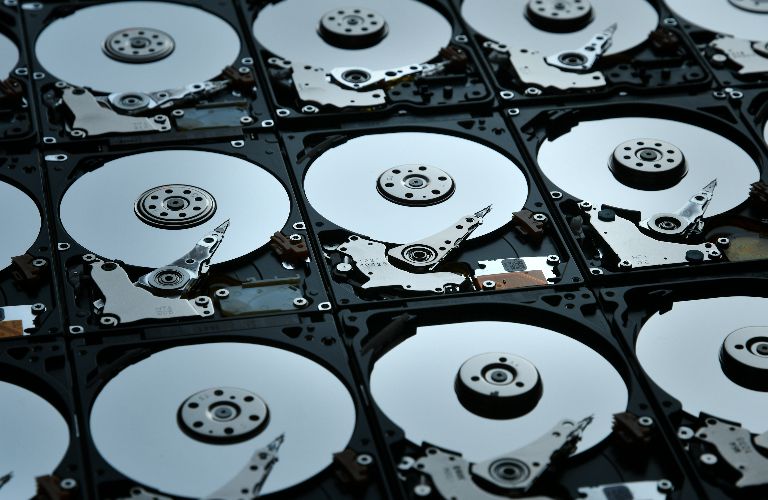 Many hard drives